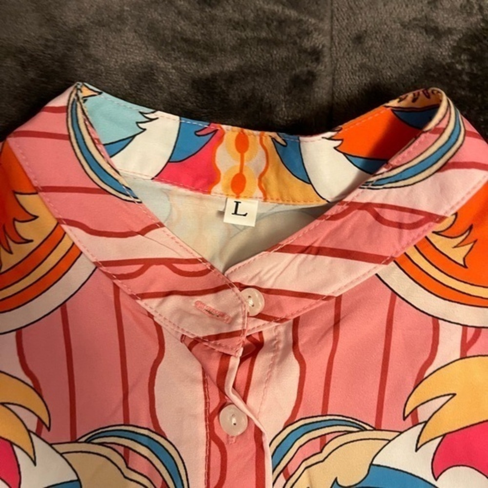 Colorful Button-Up Shirt - Picture 2 of 2